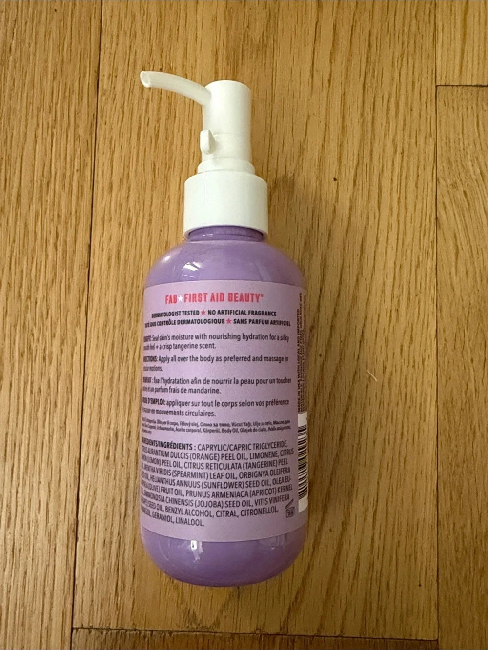 NEW First Aid Beauty After Shower Nourishing Body Oil - 6 oz